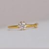 14K Gold Ruby Crystal Diamond Nose Ring Stud – Minimalist Jewelry £40